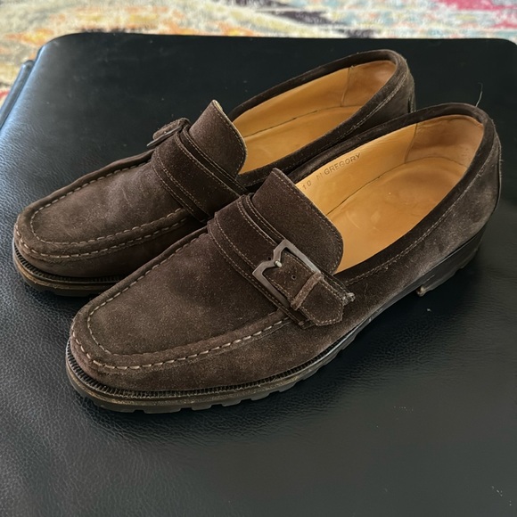 Bruno Magli Gregory Brown Suede Loafer - Picture 3 of 10